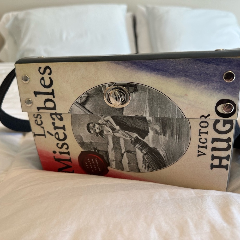 Les Mis handmade book jacket purse. Bought at craft show. Used once.